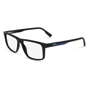 Lacoste L2959 Black Rectangle Eyeglasses Unisex, Injected frame
