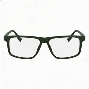 Lacoste L2959 Rectangle Eyeglasses for Men — front view, Green frame