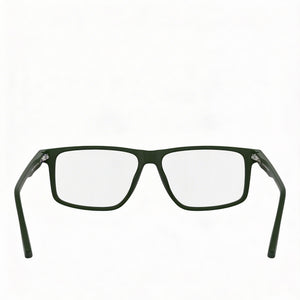 Lacoste L2959 Rectangle Eyeglasses for Men — interior view, Polycarbonate demo lenses