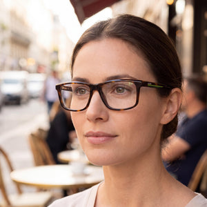 Lacoste L2959 Havana Eyeglasses Unisex — outdoor wear, Green frame