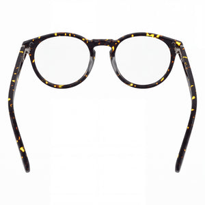 Lacoste L2966 Rectangle Eyeglasses Men — side view, Havana Acetate temples