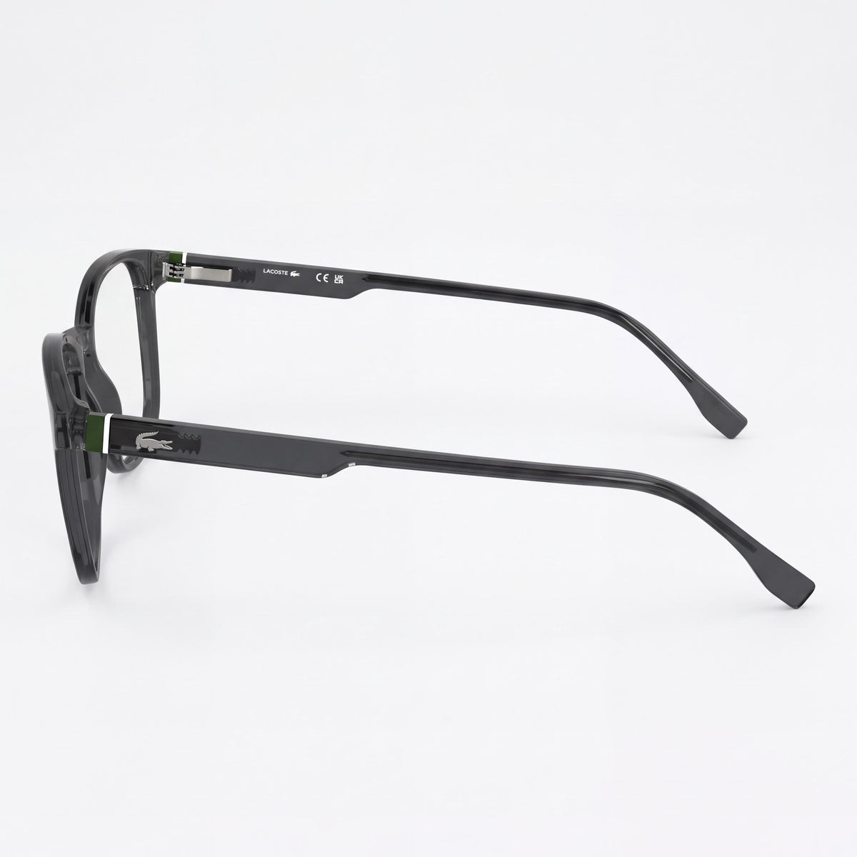 Gafas graduadas Lacoste L2975 N cuadradas para hombre, gris transparente, 54 mm, Photo 2