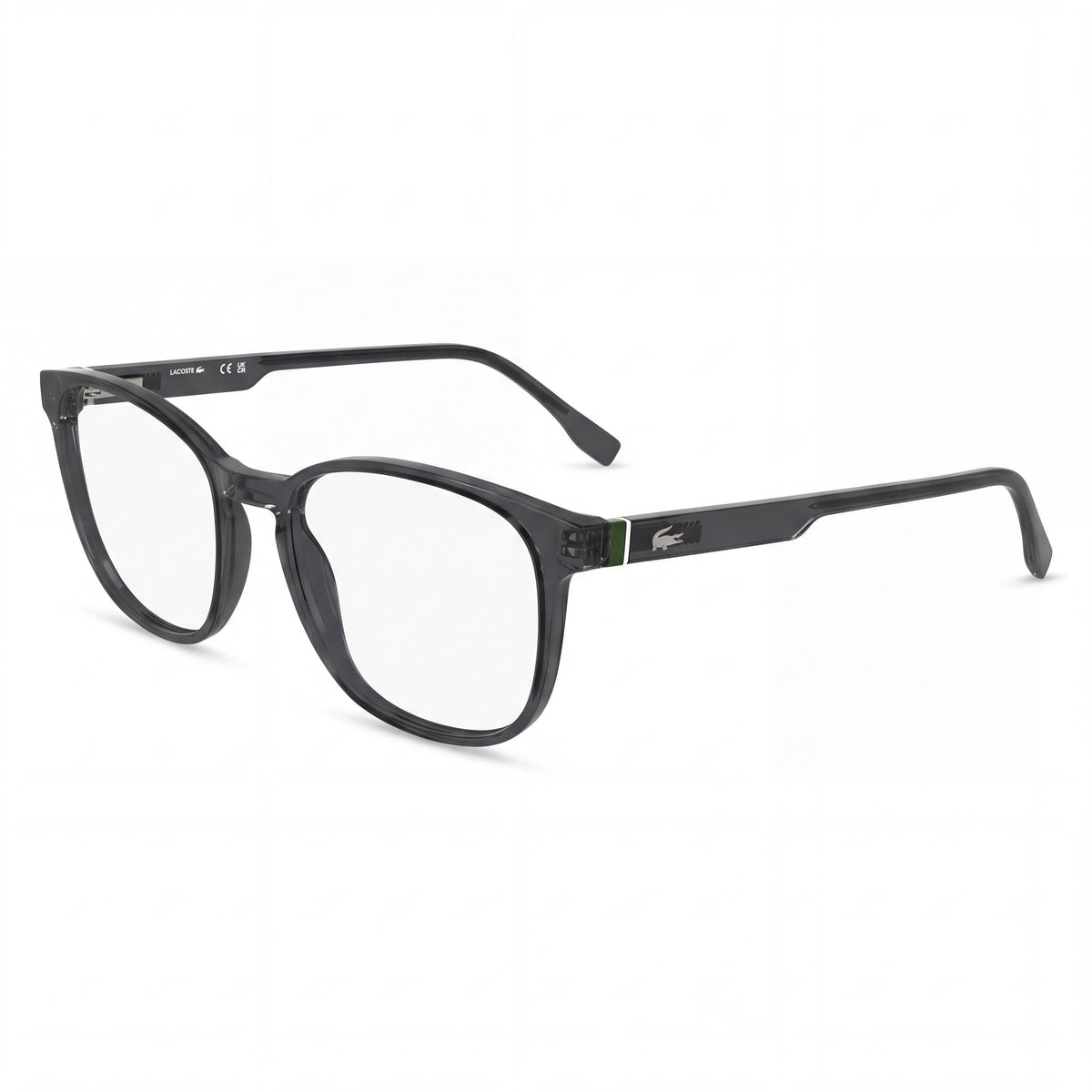 Gafas graduadas Lacoste L2975 N cuadradas para hombre, gris transparente, 54 mm, Photo 1