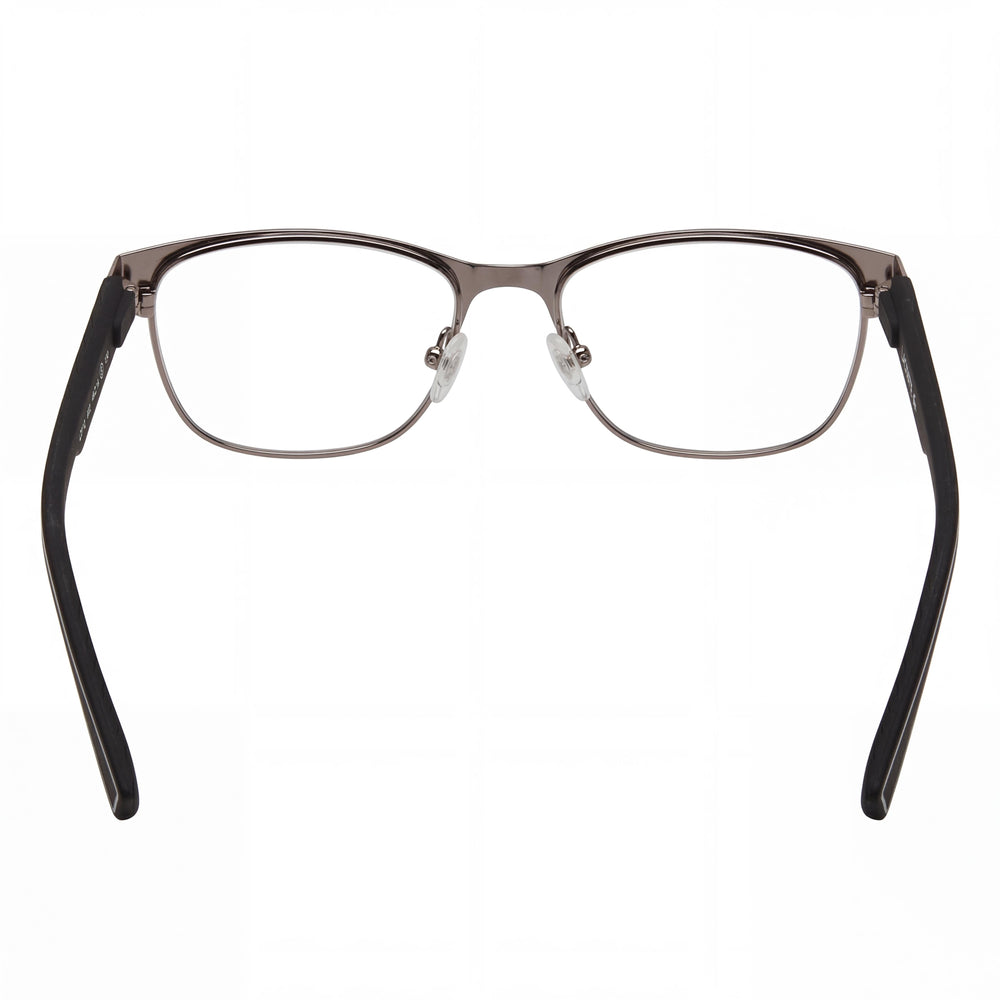Lacoste Casual L3112 Men's Eyeglass Frame, Matte Black Metal, Polycarbonate Demo Lenses, Size 49-16-130mm