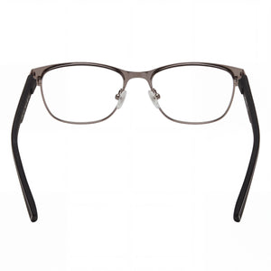 Lacoste L3112 Square Eyeglasses Men — side view, Matte Black Metal temples