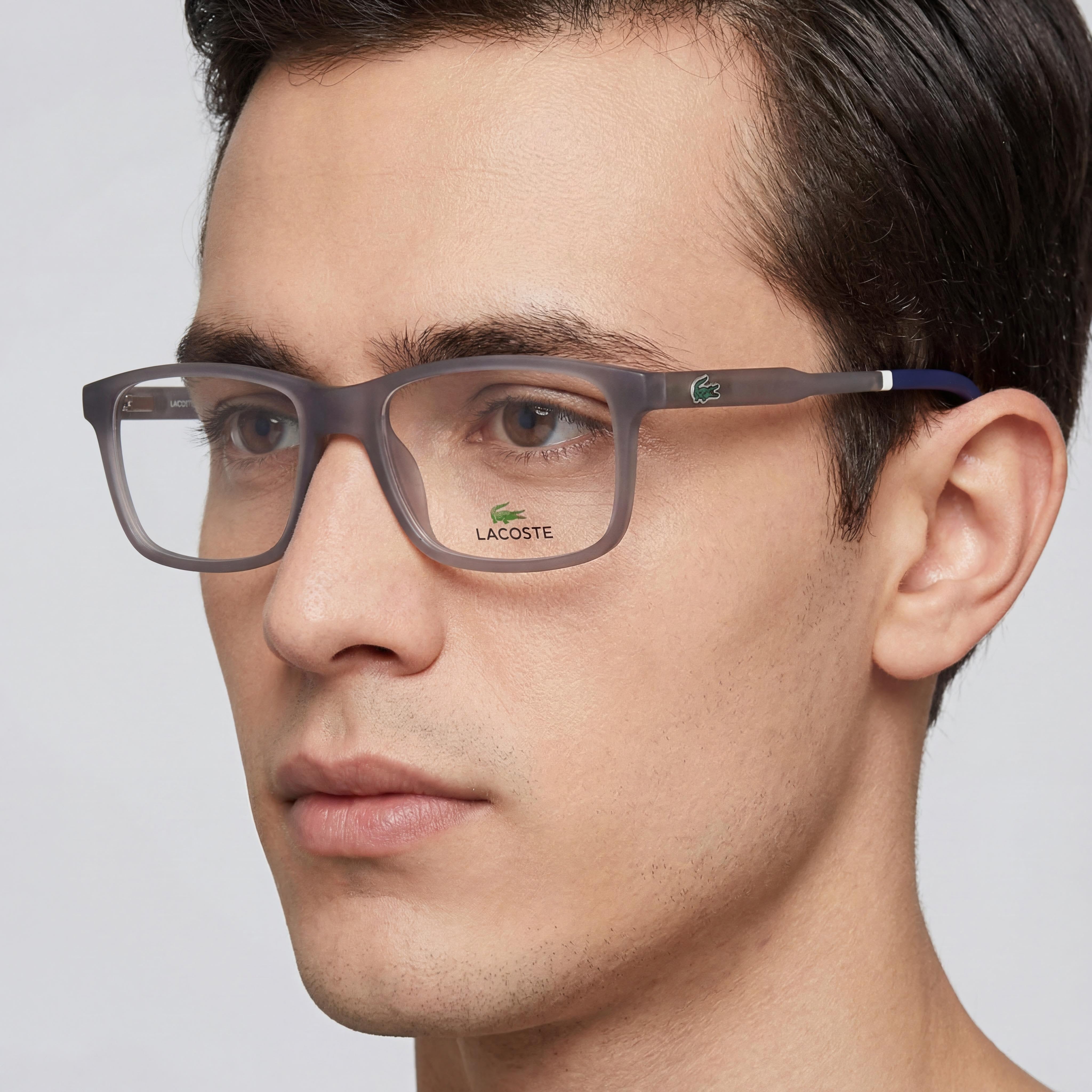 Gafas Lacoste L3646 rectangulares unisex gris mate, 49mm, Photo 5