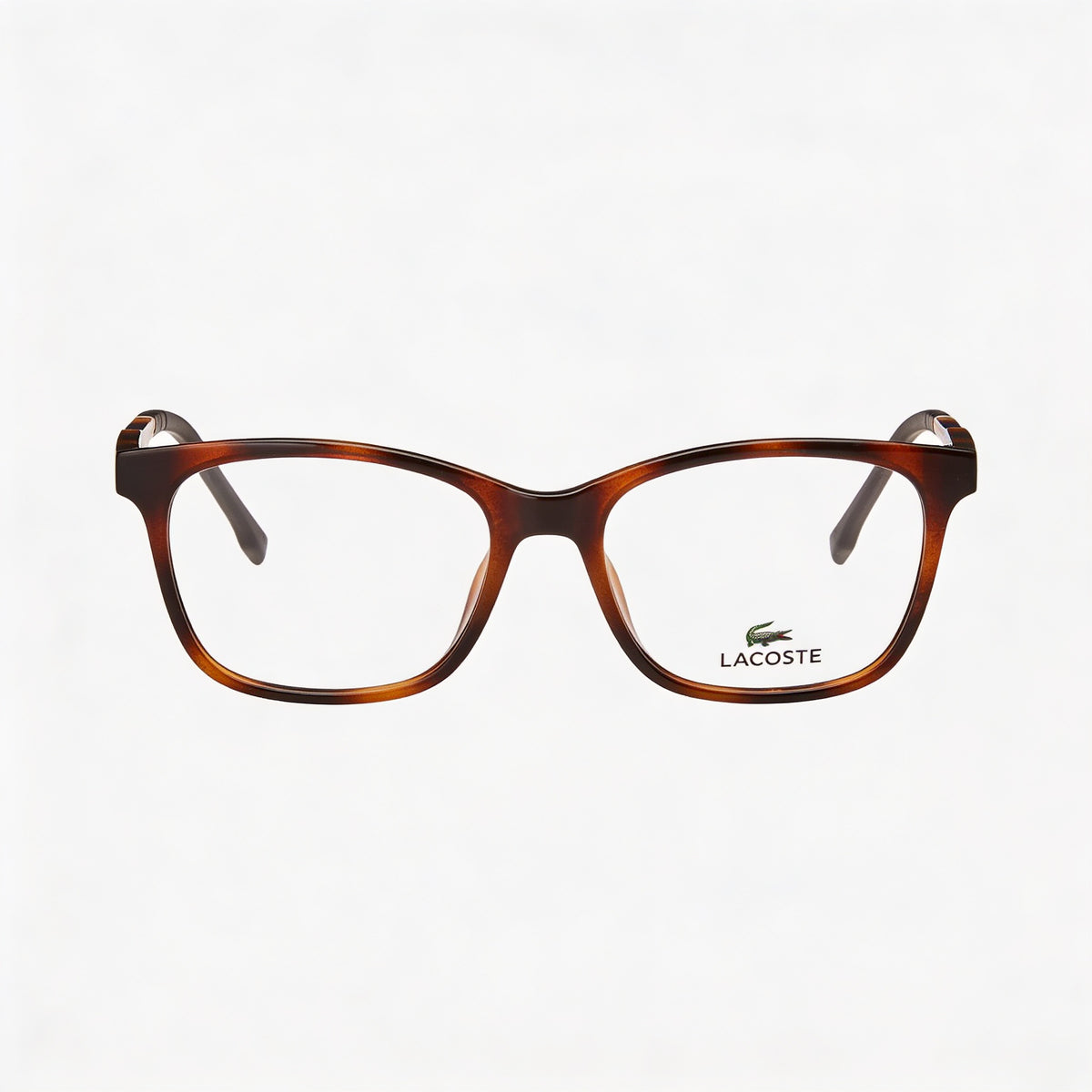 Lacoste L3648 Havana Rectangle Eyeglasses Unisex, Plastic 48mm, Photo 2