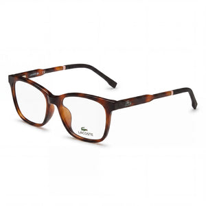 Lacoste L3648 Havana Rectangle Eyeglasses Unisex, Plastic frame