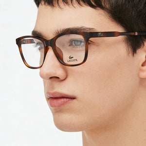Lacoste L3648 Havana Eyeglasses Unisex — lifestyle wear, office and reading
