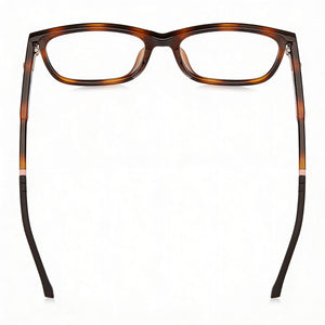 Lacoste L3648 Rectangle Eyeglasses Unisex — side view, Havana Plastic temples