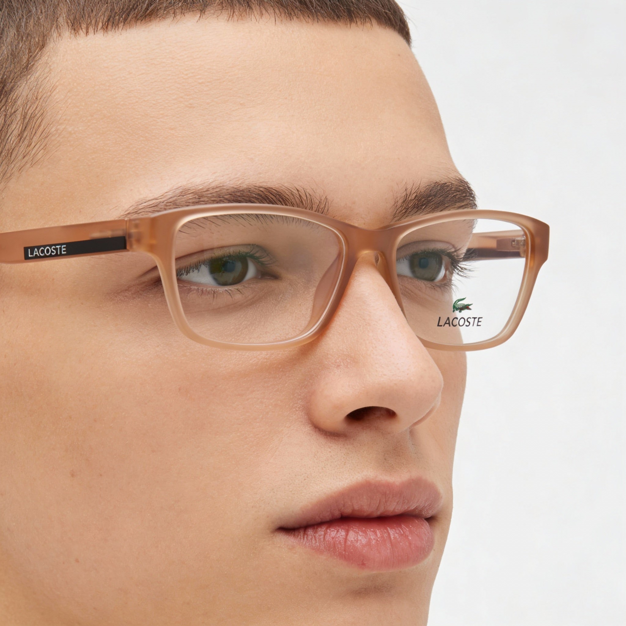 Lacoste L3650 Gafas Rectangulares Marrones Unisex, Acetato 50mm, Photo 4