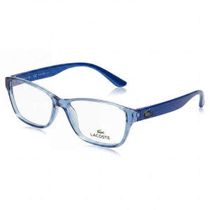 Lacoste L3803b Mi Blue Rectangle Eyeglasses for Women, Plastic frame