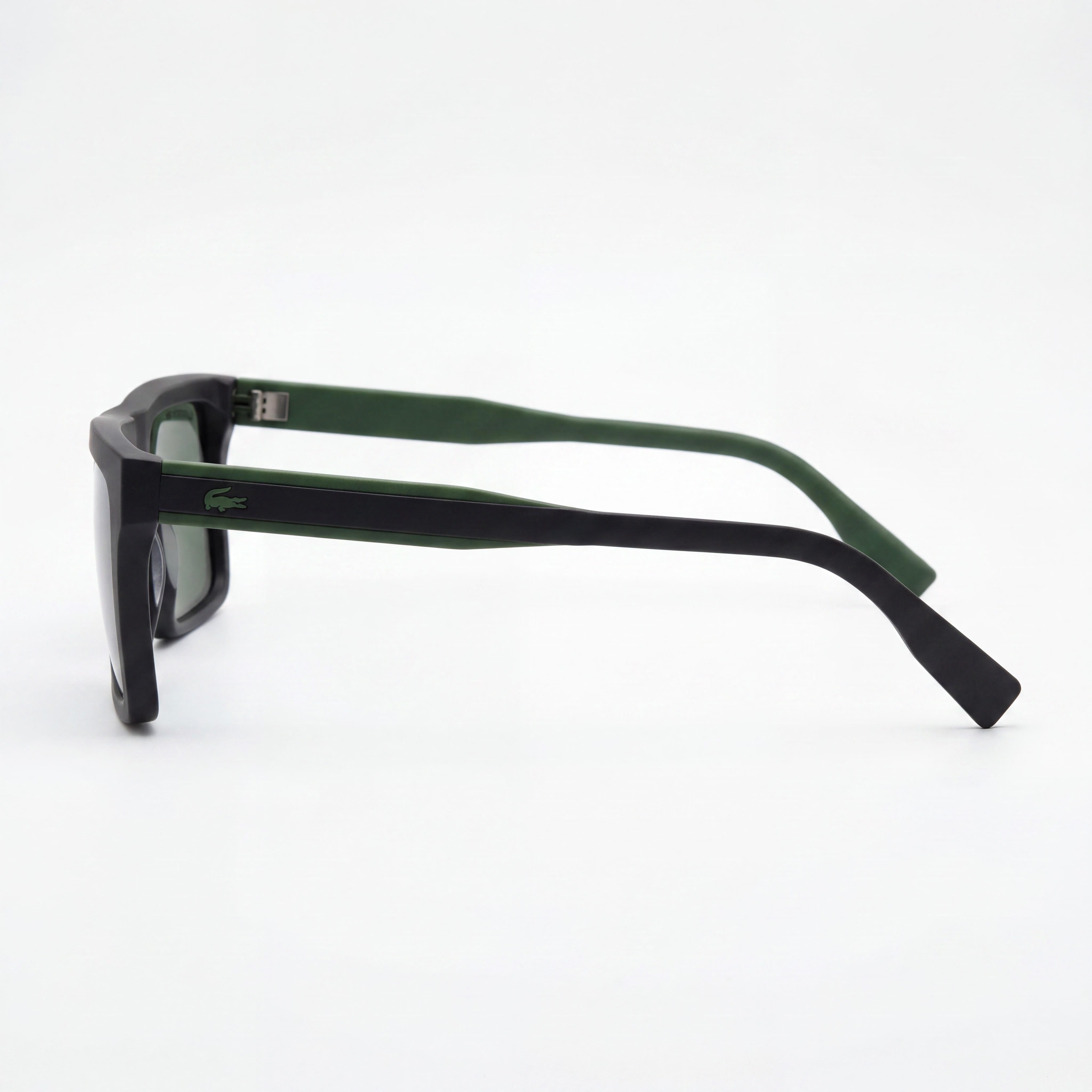 Gafas de sol unisex Lacoste L6009s de plástico gris metalizado, policarbonato verde, protección UV, no polarizadas, 56-19-145, Photo 3