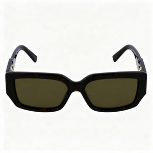 Lacoste L6021S Rectangle Sunglasses for Men — front view, Plastic frame