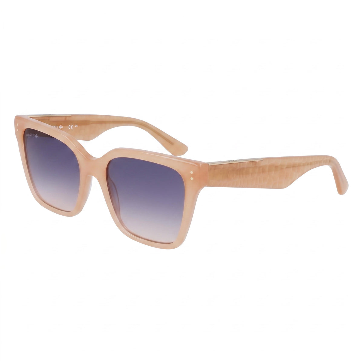 Lacoste L6022s Opaline Nude Rectangle Sunglasses for Women, 54mm, Photo 1
