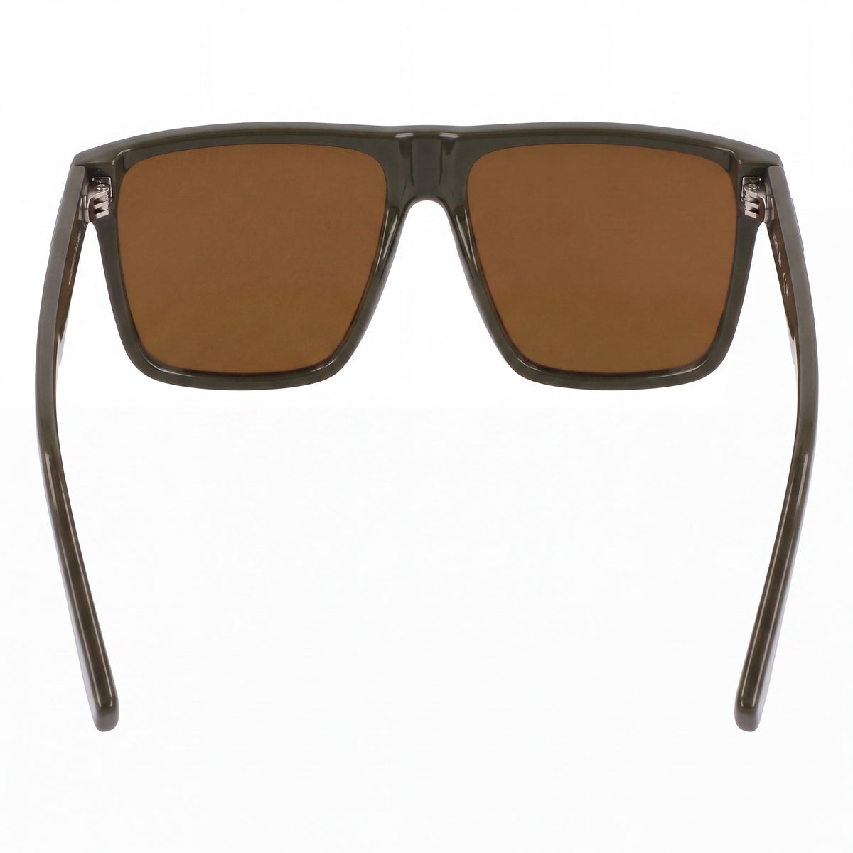 Gafas de sol unisex Lacoste L6027s con montura de plástico color caqui, protección UV marrón sólida, 57 mm, Photo 3