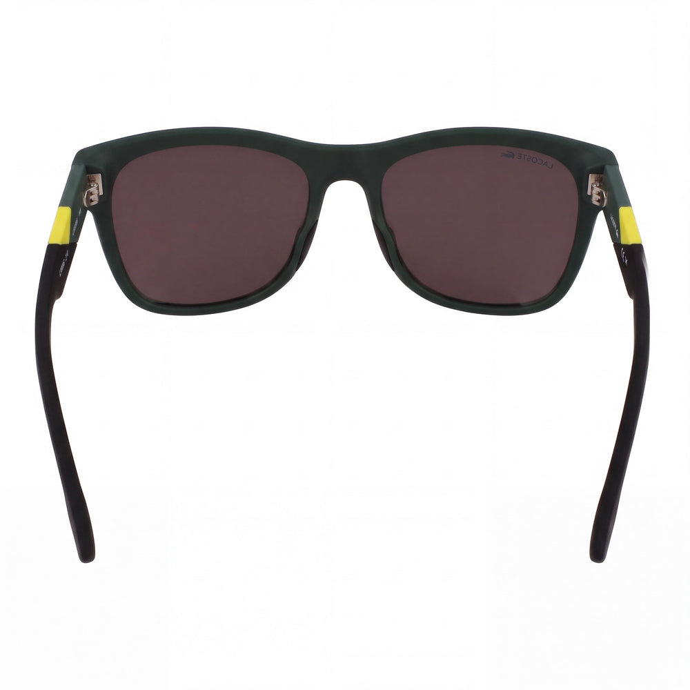 Lacoste L6043s Rectangle Sunglasses Men — side view, Non-Polarized Grey lens