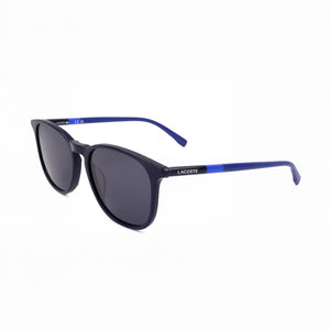 Lacoste L813S Blue Square Sunglasses Unisex, Dark Grey lens