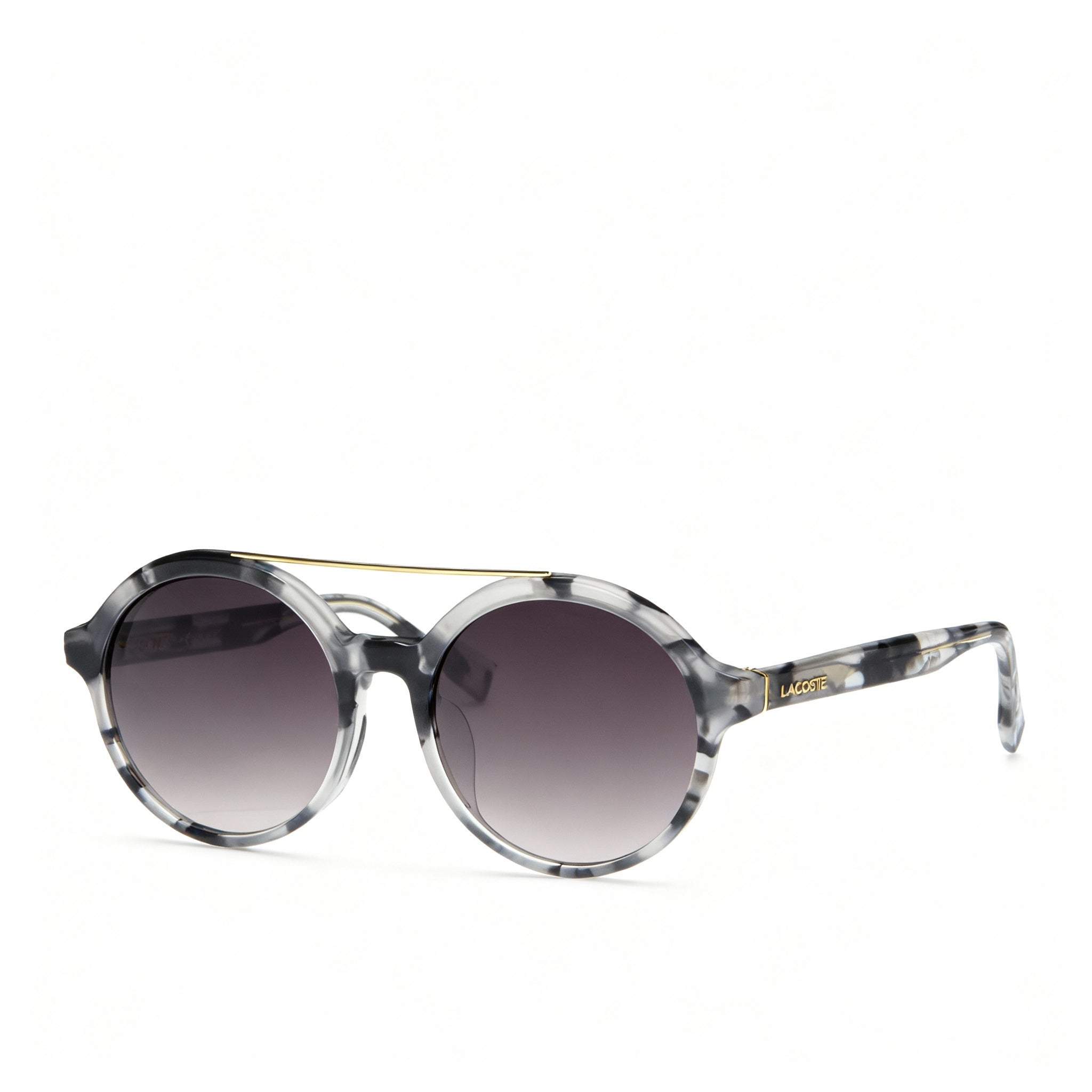 Lacoste L837SA Grey Round Mirrored Sunglasses Unisex, 53mm, Photo 2