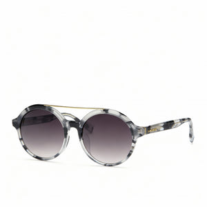Lacoste L837SA Round Sunglasses Unisex — front view, Plastic frame