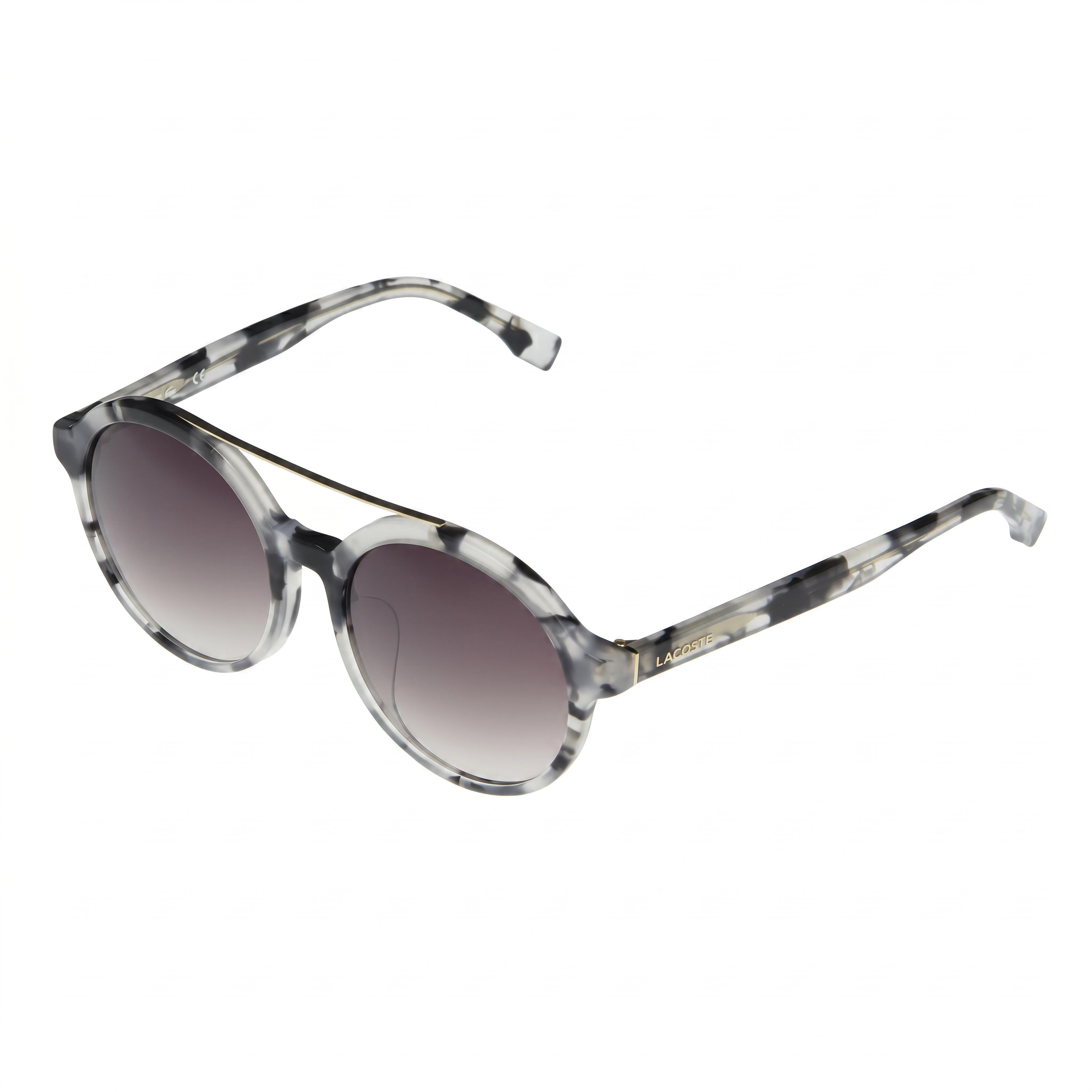 Lacoste L837SA Grey Round Mirrored Sunglasses Unisex, 53mm, Photo 1