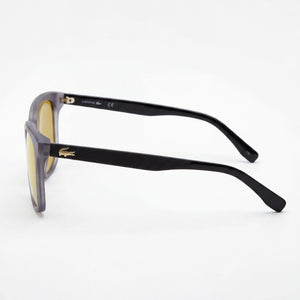 Lacoste L838SA Square Sunglasses Women — side view, Grey lens