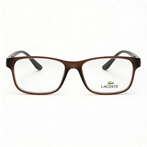 Lacoste Modern Rectangle Eyeglasses for Unisex — front view, Acetate
