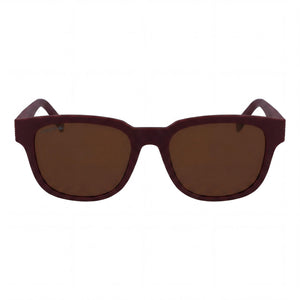 Lacoste Modern Rectangle Sunglasses Unisex — front view, Plastic frame