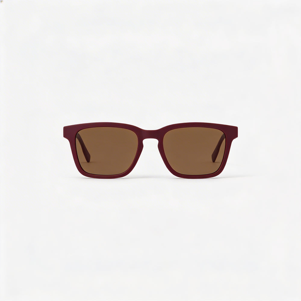 Lacoste Modern Rectangle Sunglasses Unisex — front view, Plastic frame