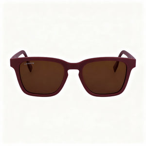 Lacoste Modern Square Sunglasses Unisex — front view, Plastic frame