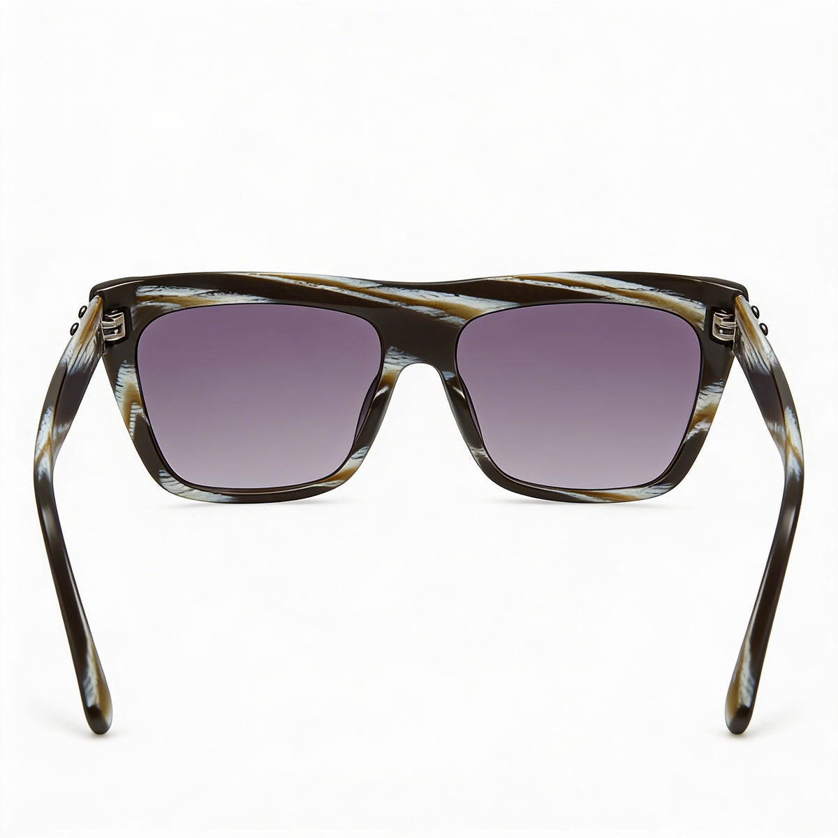 Gafas de sol rectangulares negras L.A.M.B. Horn para mujer, 56 mm, Photo 3