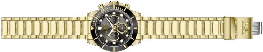Invicta Pro Diver 46042 Chronograph GMT Quartz Black Dial Men's Gold Watch - buy online