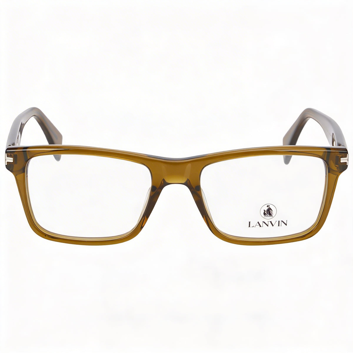 Lanvin LNV2612 Khaki Rectangle Eyeglasses Unisex, Acetate 54mm, Photo 2