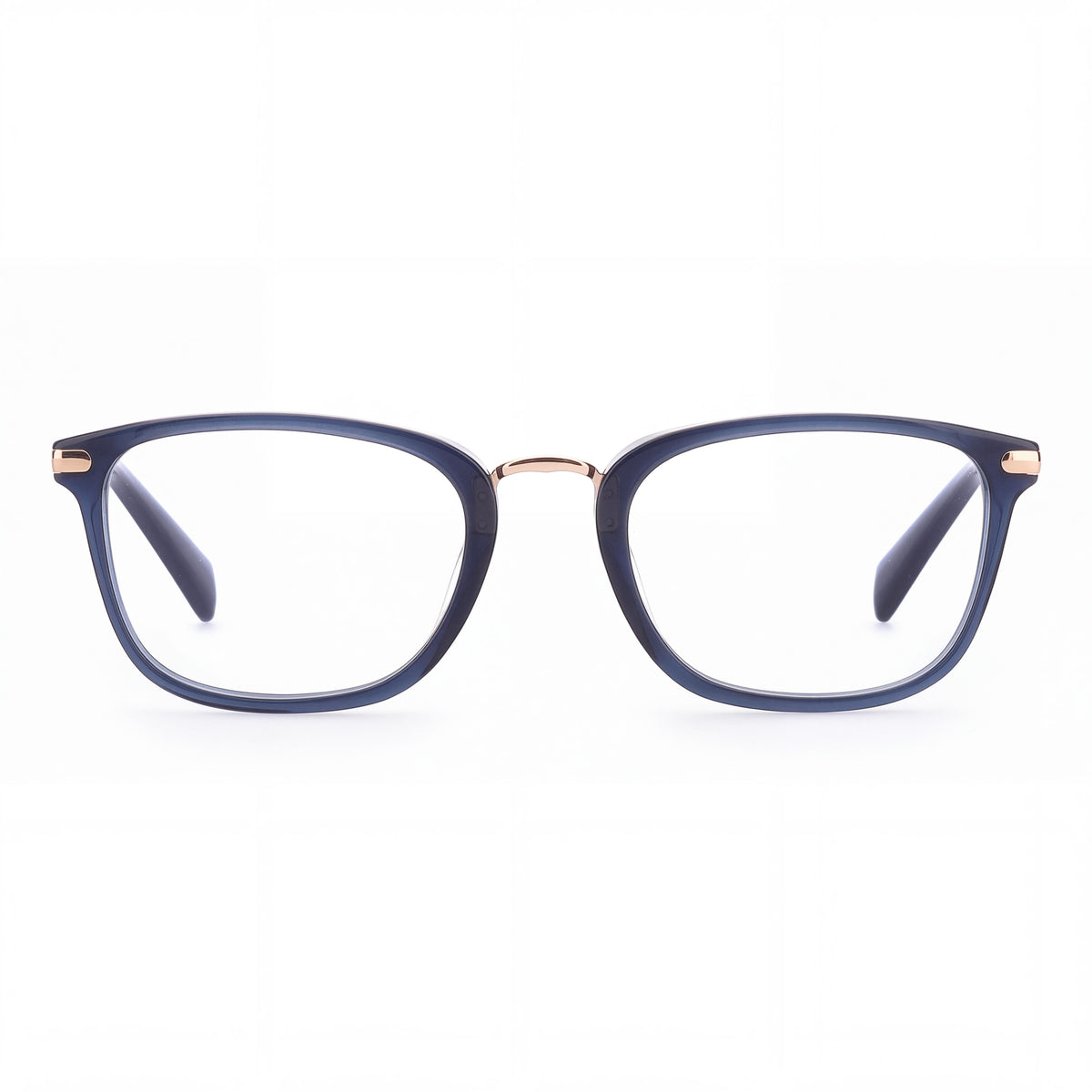 Montura óptica rectangular unisex Levi's 5007 de plástico azul, lente 52 mm, puente 21 mm, varilla 145 mm, Photo 2