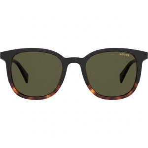 Levi's Black Rectangle Sunglasses for Men — front view, Eco Polyamide frame