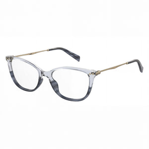 Levi's Blue Rectangle Eyeglasses for Women, Polymethyl Methacrylate frame