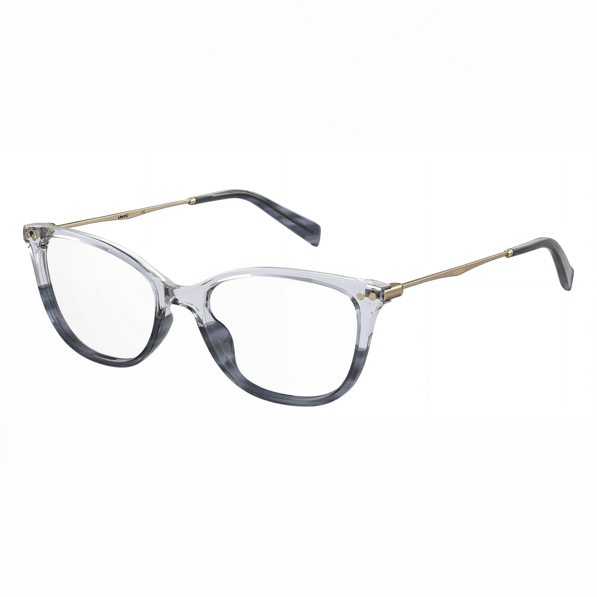Gafas Levi’s rectangulares azules para mujer, plástico 51 mm, Photo 1