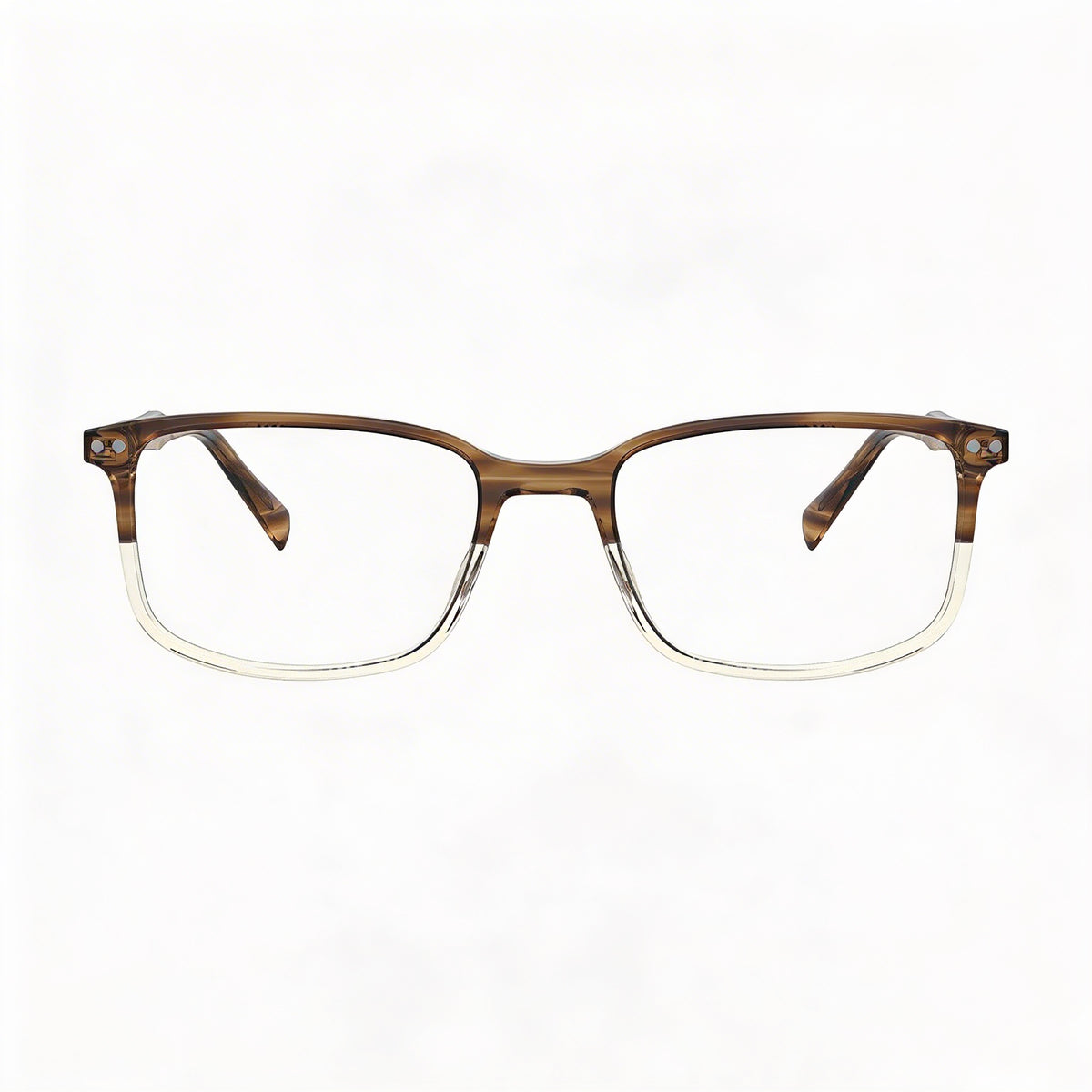 Levi's Brown Horn Rectangle Eyeglasses for Men, Photo 2