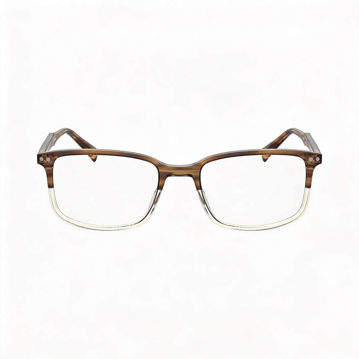 Levi's NO Gafas de hombre Cuerno marrón Montura de plástico Sin lentes de plástico 54-19-145mm, Photo 2