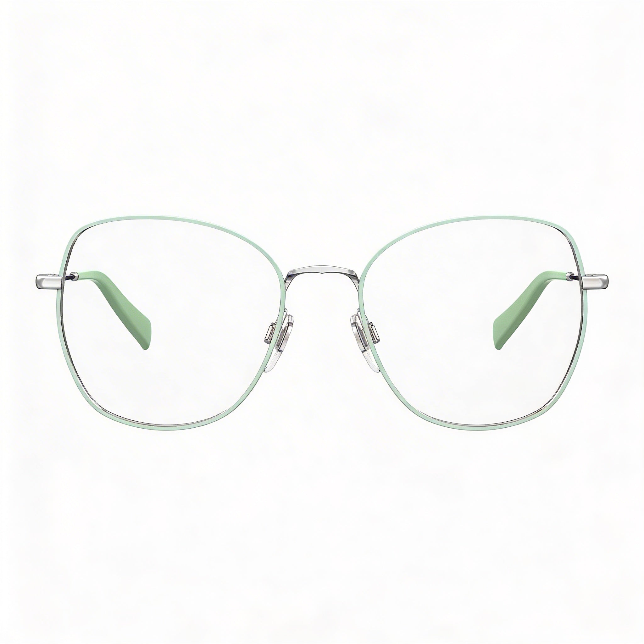 Gafas redondas Levi's verdes para mujer, metal 52 mm, Photo 2