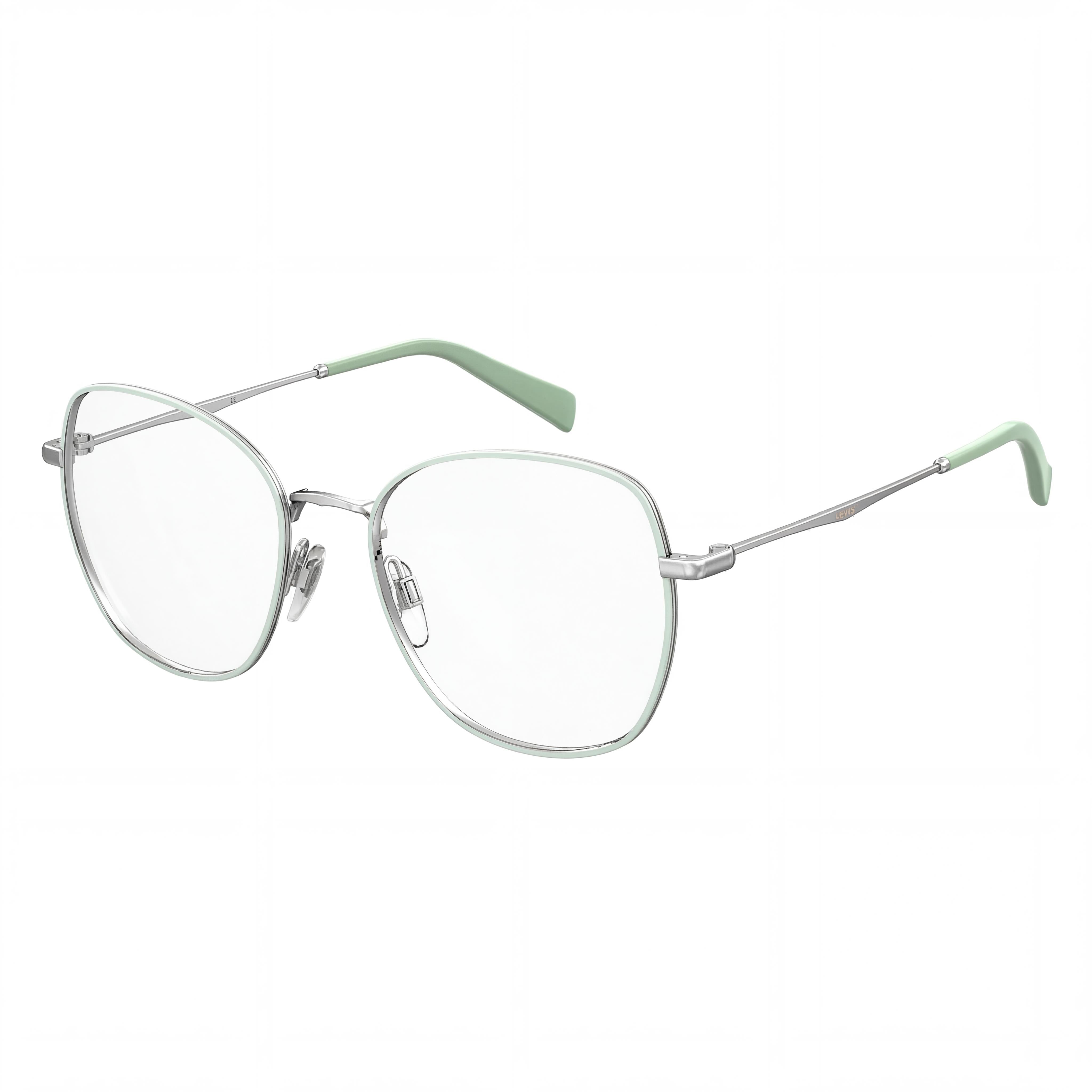 Gafas redondas Levi's verdes para mujer, metal 52 mm, Photo 1