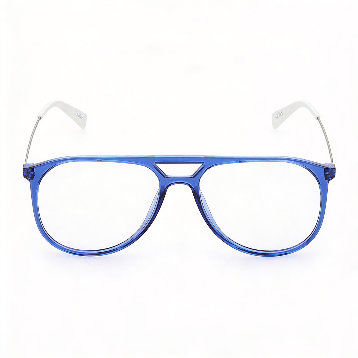 Levi's Lv 1000 Blue White Aviator Eyeglasses Unisex, Polyamide, Photo 2