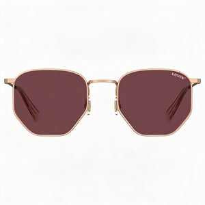 Levi's LV 1004/S Square Sunglasses for Men — front view, Metal frame