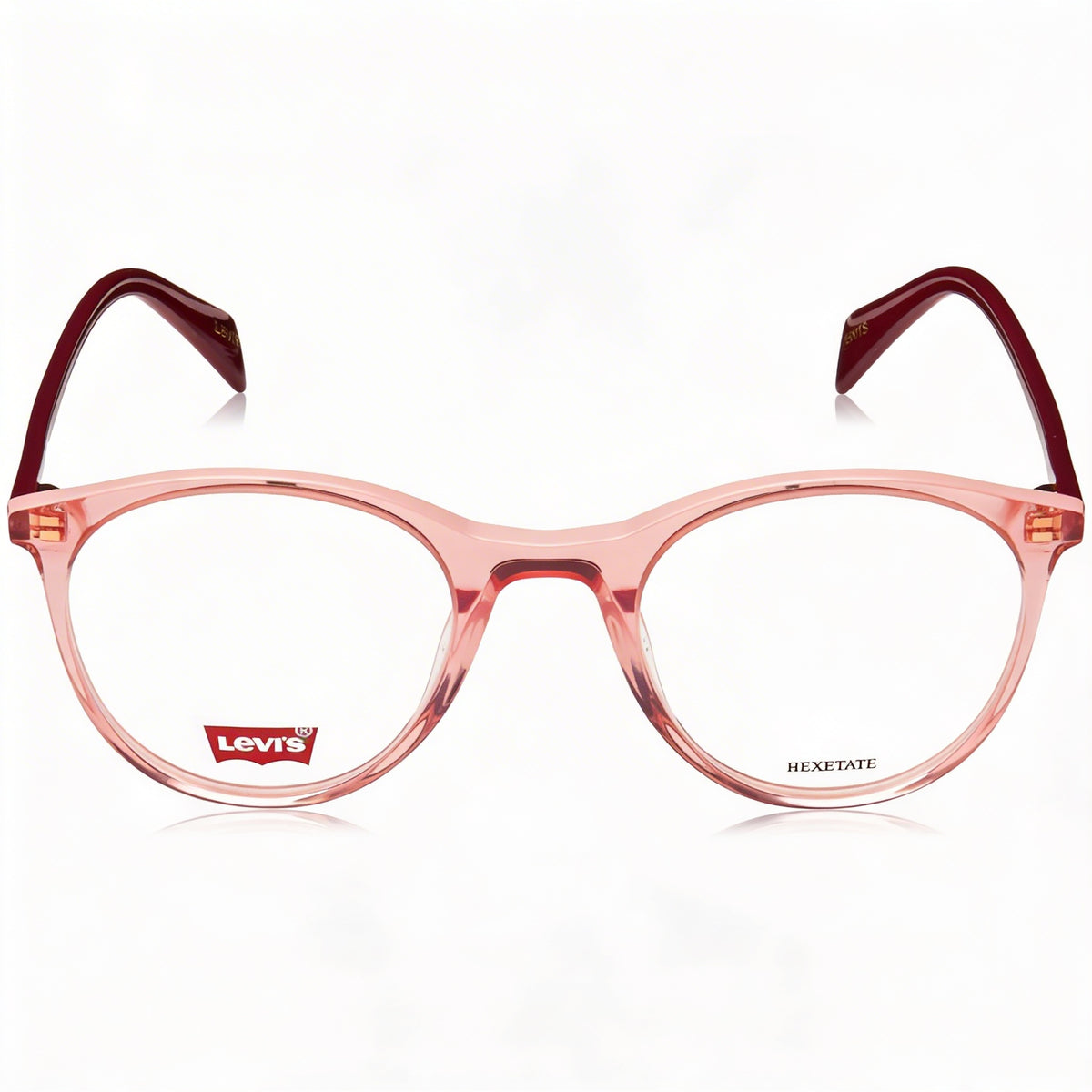 Levi's Lv 1005 Pink Round Eyeglasses Unisex, Photo 2