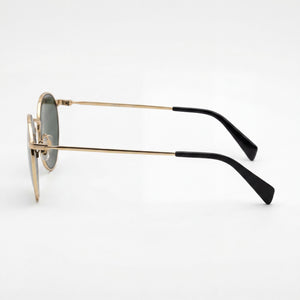 Levi's LV 1005/S Round Sunglasses Women — side view, Non-Polarized Gold lens