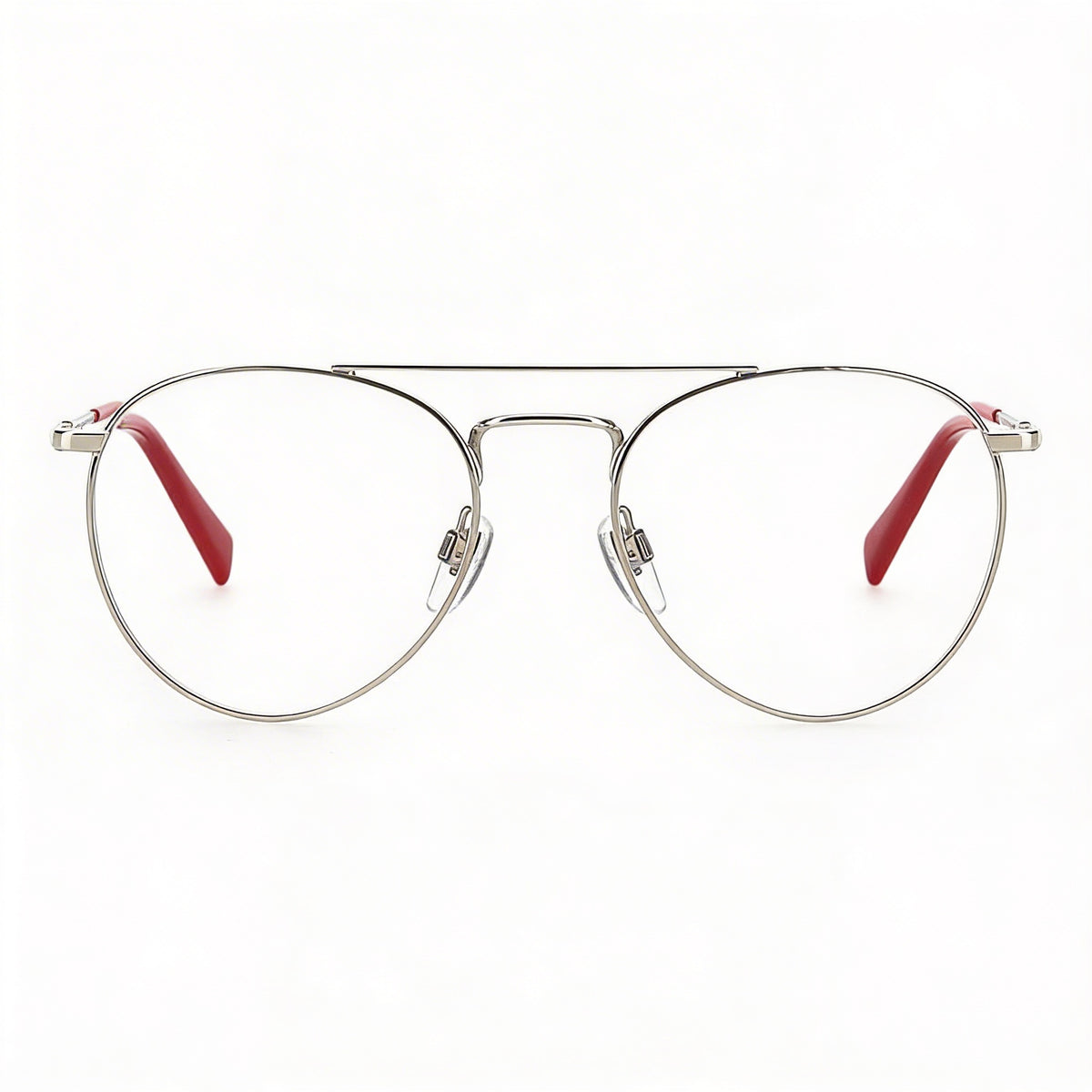 Levi's Lv 1006 Palladium Aviator Eyeglasses Unisex, Metal 52mm, Photo 2