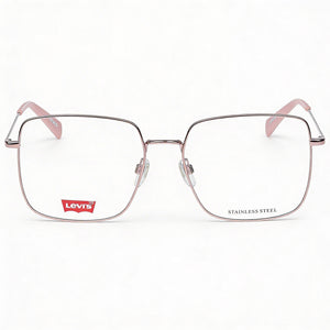 Levi's Lv 1010 Rectangle Eyeglasses for Women — front view, Metal