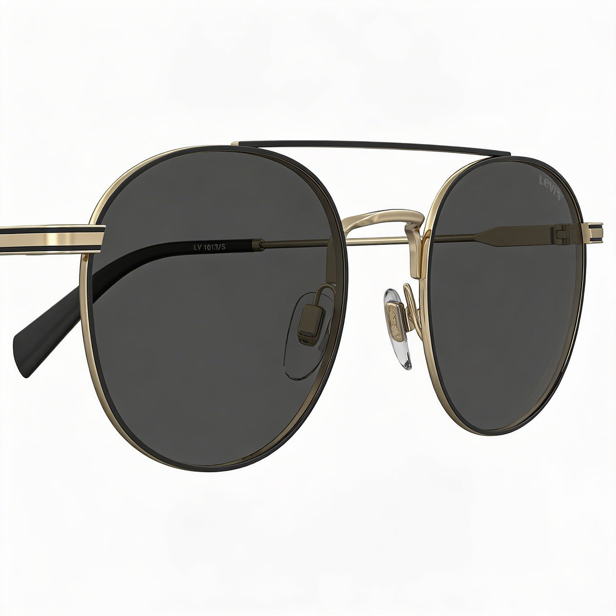 Gafas de sol redondas unisex Levi's Lv 1013/S doradas, 54 mm, Photo 3