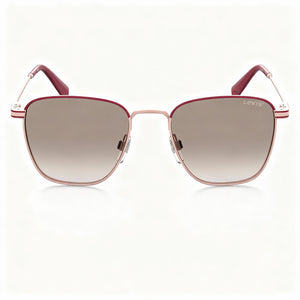 Levi's LV 1016/S Rectangle Sunglasses for Unisex — front view, Stainless Steel frame