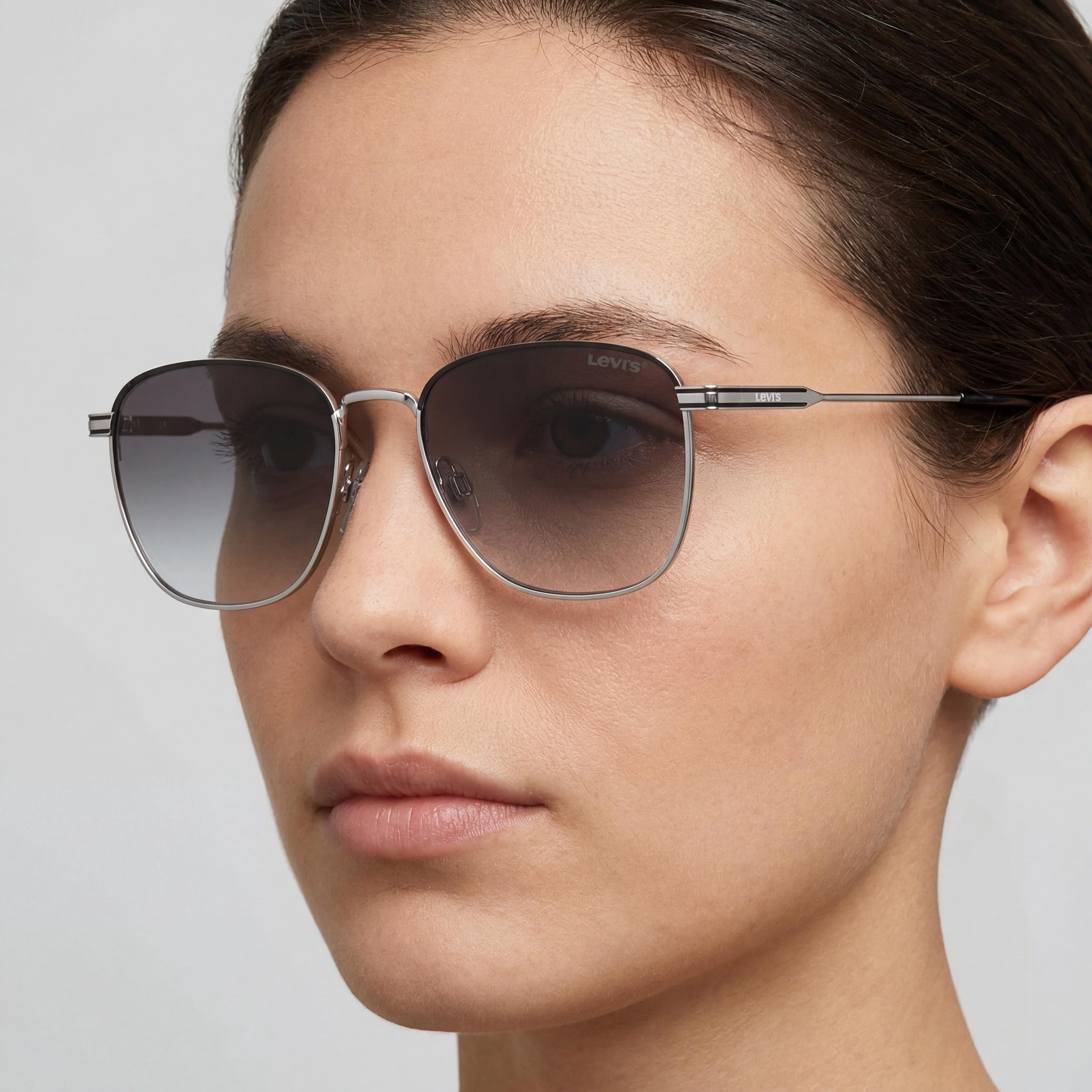 Levi's LV 1016/S Palladium Aviator Sunglasses Unisex, 52mm, Photo 4